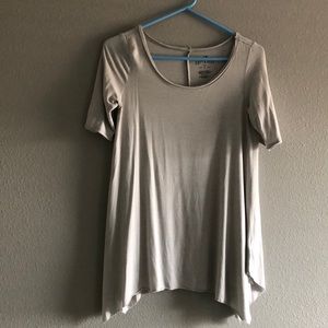 Striped Grey Flowy Top